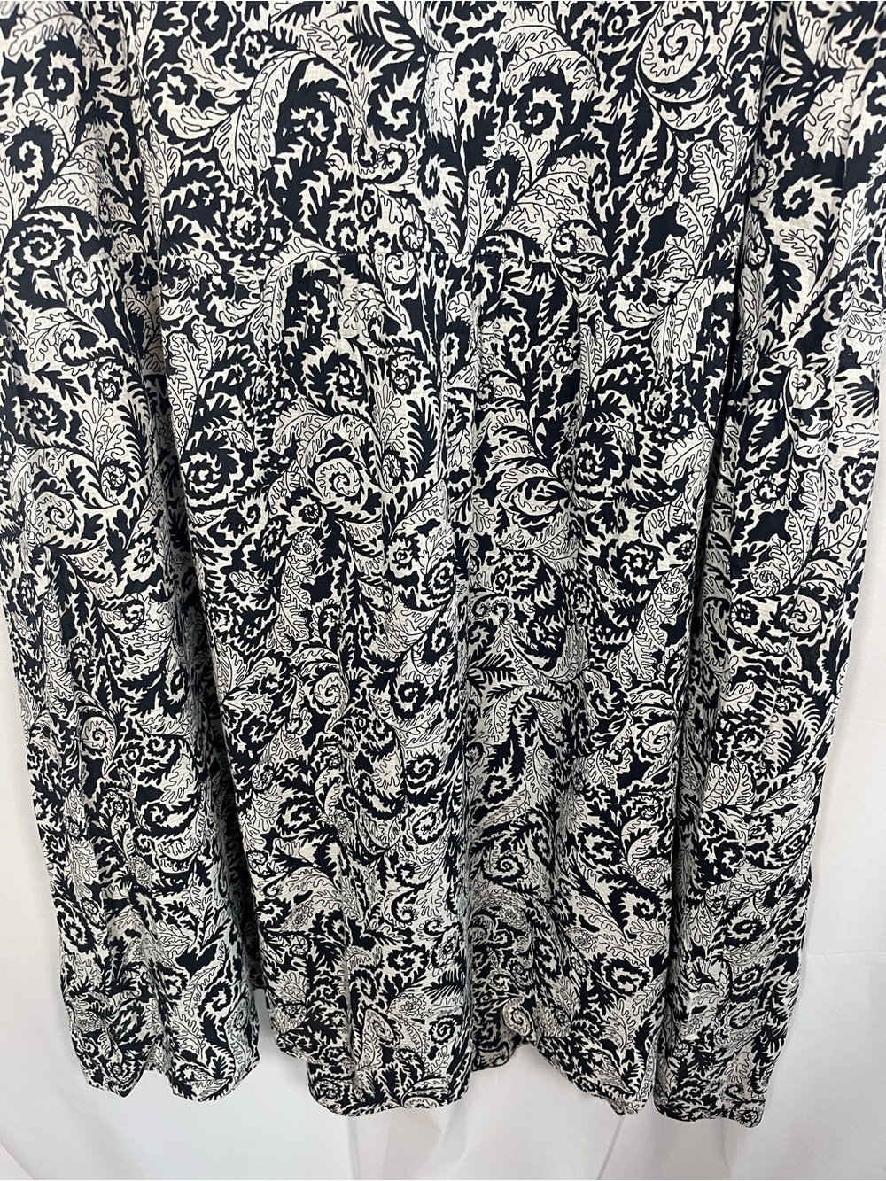 Anthropologie x Maeve Marya black white cotton maxi dress sz XL EUC - Picture 6 of 11